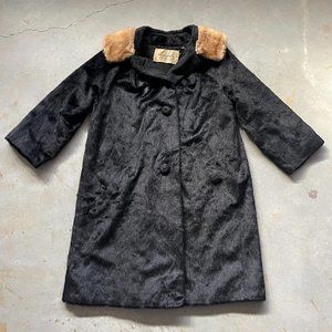 SALE Vintage Mink collar fur coat